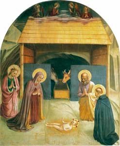 A Natividade, Fra Angélico, Museu de São Marcos, Florença